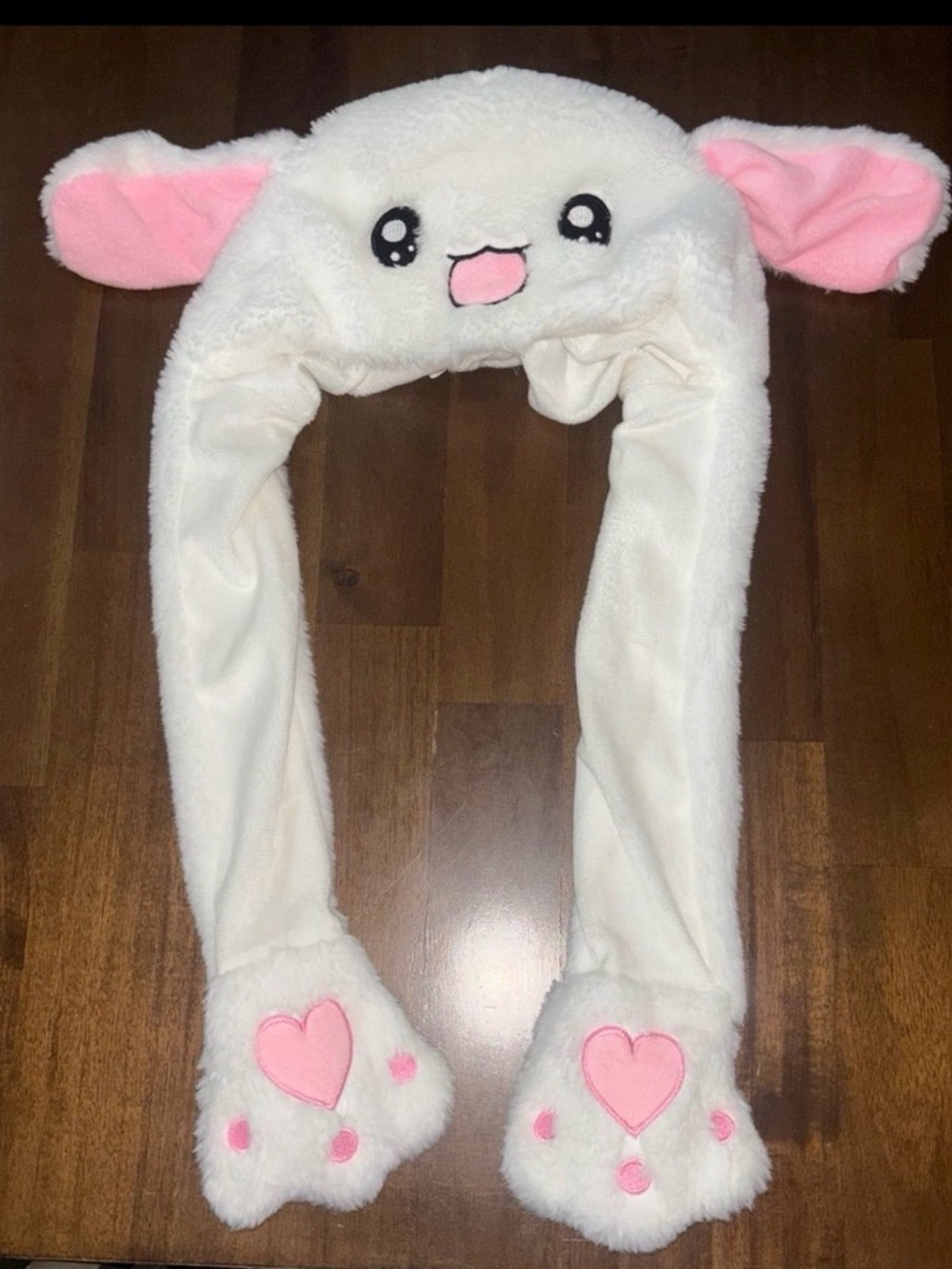 Funny Plush Bunny Hat with Moving Ears